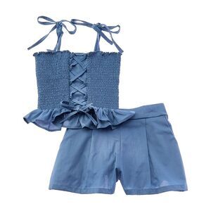 Peixoto Girls  2Pc Michi Short Set, Blue